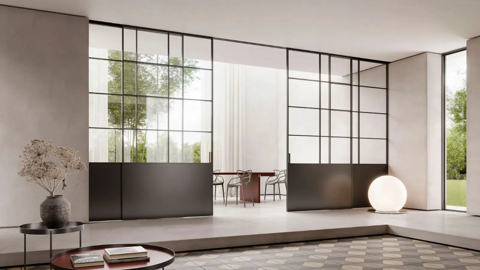 Porta per interni Zeus Sospesa Laccata di Doal