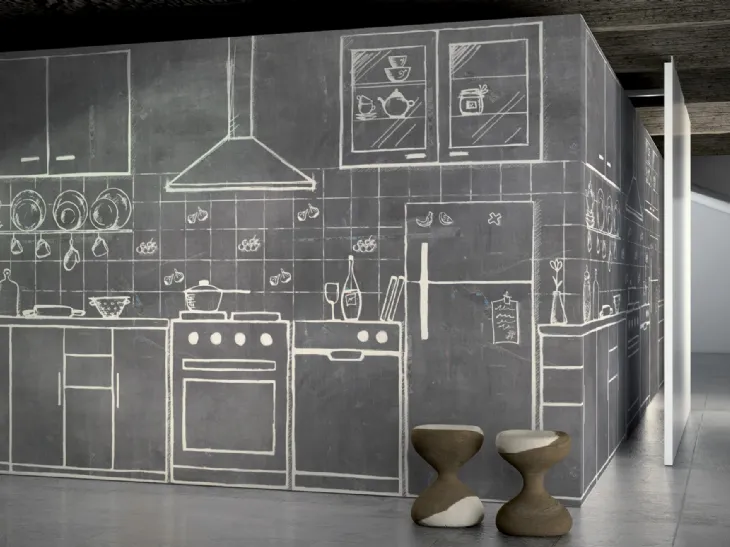 Carta da parati Flat Loft di Glamora