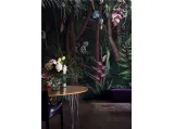 Carta da parati con piccole scimmie nella foresta Looks in the Forest in London Art