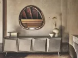 Specchio con cornice in vetro Aura di Calligaris