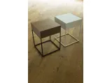 Tavolino in legno e metallo con cassetto Baby di Porada