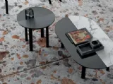 Tavolino in legno e ceramica Bam di Calligaris