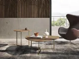 Tavolino Elice Horizon in legno e metallo di Mobilgam