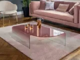 Tavolino di design in vetro Merian di Calligaris