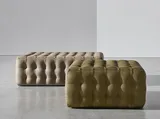 Pouf Chocolat imbottito e trapuntato di Twils