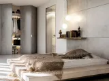 Porta battente per interni in vetro dallo stile minimalista Gaia Filo muro di Doal