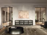 Porta per interni Manhattan Battente Grid 03 di Henry Glass