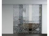 Porta per interni Space finitura vetro decoro Petra di Foa