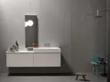 Mobile da Bagno sospeso in melaminico e top in Corian 45 08 di Birex