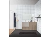 Mobile Bagno da appoggio in melaminico e laccato con top in mineral marmo Acqua e Sapone 05 di Birex