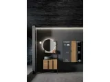 Mobile da Bagno a terra  in rovere e alluminio Sidero 09 di Birex