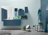 Mobile da Bagno in Frassino color Petrolio E-Gò 48 di Arcom