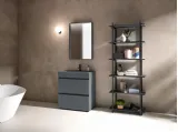 Mobile da Bagno a terra Gola Up 08 in Fenix NTM grigio bromo di Birex