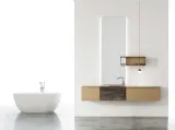 Mobile da Bagno sospeso laccato opaco Rail 03 di Arcom