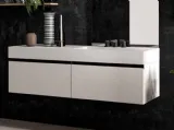 Mobile da Bagno sospeso in melaminico Sidero 04 di Birex