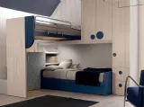 Cameretta in melaminico Alpha Letto a Soppalco E020 di Doimo Cityline