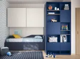 Cameretta a ponte Kids space 25 in melaminico di Nidi