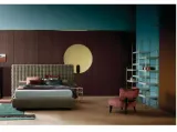 Letto in tessuto con testiera trapuntata Chocolat di Twils