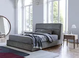 Letto Kirk in tessuto imbottito di Porada