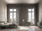 Letto matrimoniale Luna in legno con testiera di Mobilgam