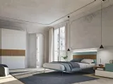 Letto con testiera Wall System Dreaming 01di Mobilgam