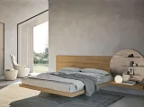 Letto in legno con testiera Wall System di Mobilgam