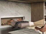 Letto matrimoniale Wall System N06 di Mobilgam