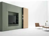 Armadio battente porta tv in laccato opaco Roomy di Caccaro