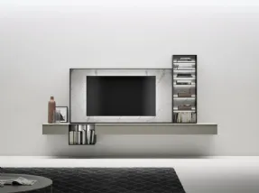 Cornice TV in Kera Invisible White