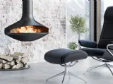 Poltrona in pelle imbottita Paris con schienale alto di Stressless