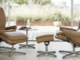 Poltrona in pelle Rome con schienale alto di Stressless