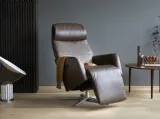 Poltrona relax in pelle dal design raffinato ed elegante Scott di Stressless