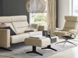 Divano lineare relax con rivestimento in pelle Stella di Stressless