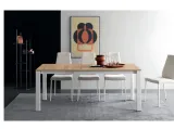 Tavolo in legno con gambe in metallo Duca di Calligaris