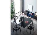 Tavolo quadrato Filo in Light Stone di Novamobili