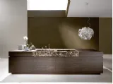 Cucina Design a isola Artè in Rovere e Gres di Key Cucine
