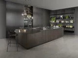 Cucina Design lineare in rovere e acciaio D12 001 di Doimo Cucine