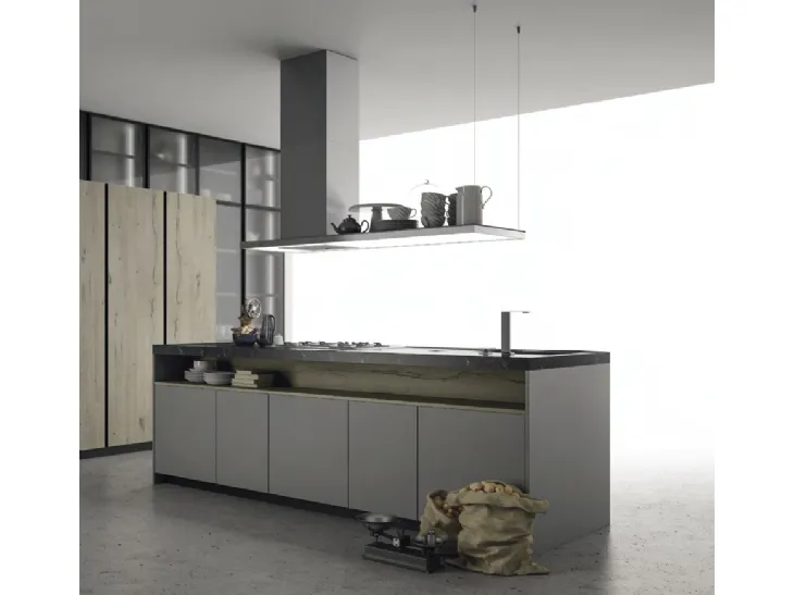 Cucina Design con isola Aspen 002 di Doimo Cucine