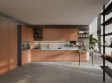 Cucina Moderna laccata Coco Light angolare con penisola di Dibiesse