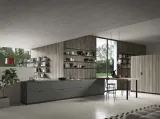 Cucina Moderna lineare Spring Pro 02 in melaminico di Dibiesse